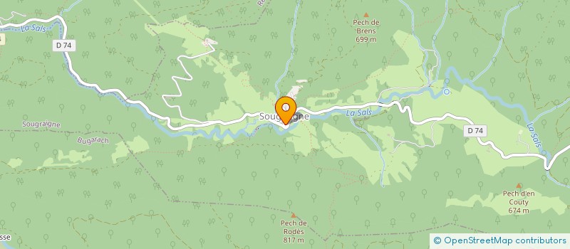 localisation de l'entreprise LA GRAINE LIBRE  COUIZA