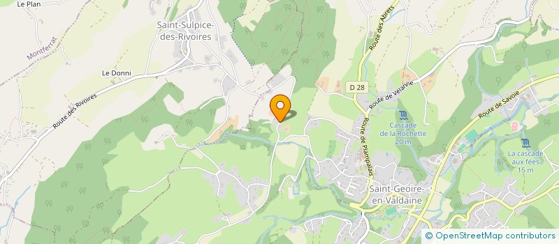 localisation de l'entreprise LA GRAINE LOCALE  SAINT-GEOIRE-EN-VALDAINE