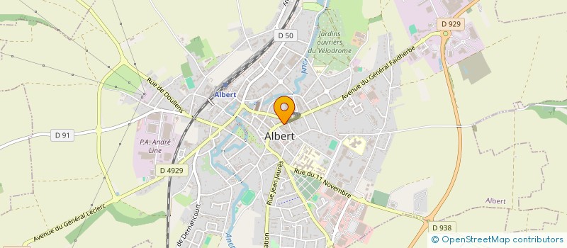 localisation de l'entreprise LA GRAINERIE à ALBERT
