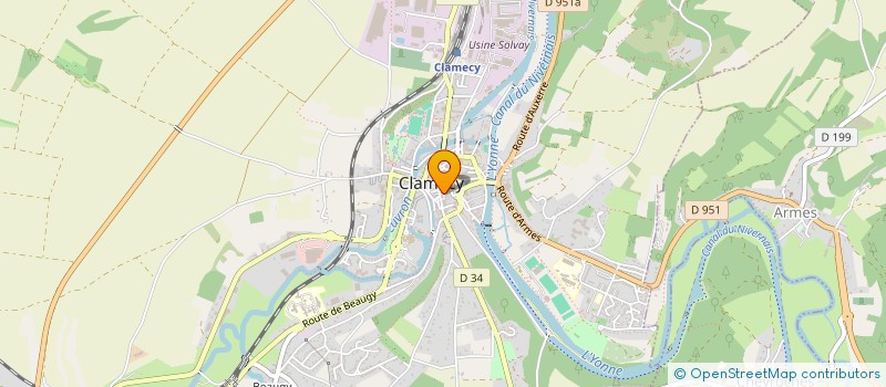 localisation de l'entreprise LA GRAINETERIE à CLAMECY