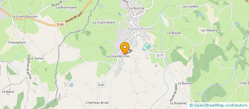 localisation de l'entreprise LA GRAND-CROIX  HAUTE-RIVOIRE