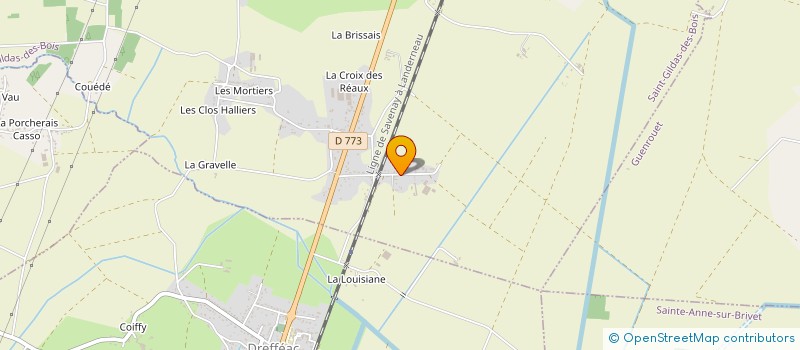 localisation de l'entreprise LA GRANDE AUNE  SAINT-GILDAS-DES-BOIS