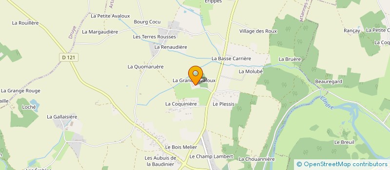 localisation de l'entreprise LA GRANDE AVALOUX  CHANNAY-SUR-LATHAN