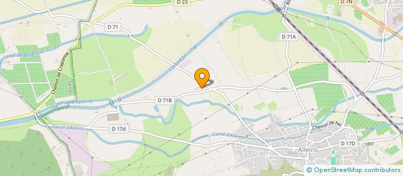 localisation de l'entreprise LA GRANDE BASTIDE  ALLEINS