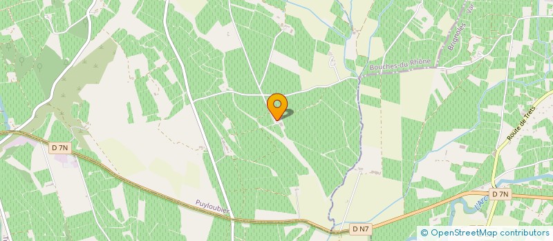 localisation de l'entreprise LA GRANDE BAUQUIERE  PUYLOUBIER