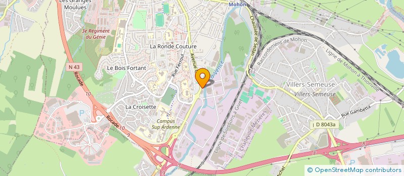 localisation de l'entreprise LA GRANDE BELGE à CHARLEVILLE-MEZIERES