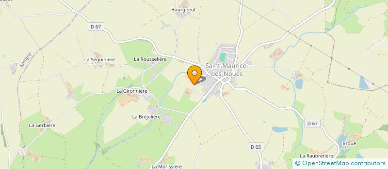 localisation de l'entreprise LA GRANDE BERNERIE  SAINT-MAURICE-DES-NOUES