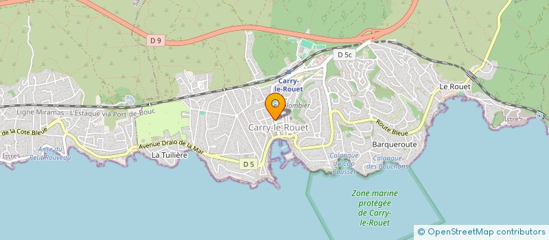 localisation de l'entreprise LA GRANDE BLEUE à CARRY-LE-ROUET