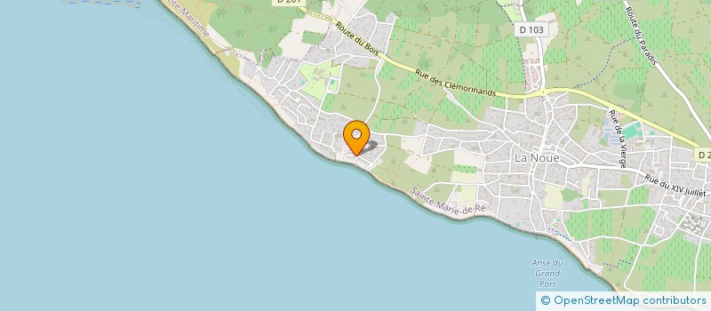 localisation de l'entreprise LA GRANDE BLEUE  SAINTE-MARIE-DE-RE