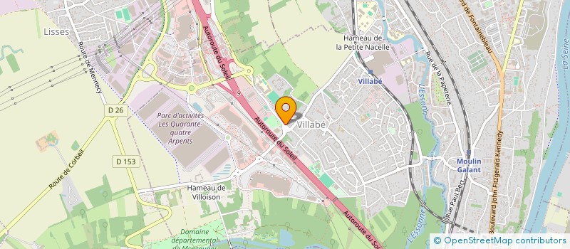 localisation de l'entreprise LA GRANDE BOISSON  VILLABE