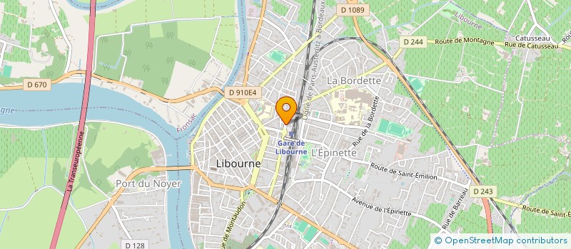 localisation de l'entreprise LA GRANDE BOUCHERIE DU LIBOURNAIS à LIBOURNE