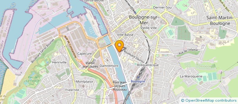 localisation de l'entreprise LA GRANDE BOUCLE à BOULOGNE-SUR-MER