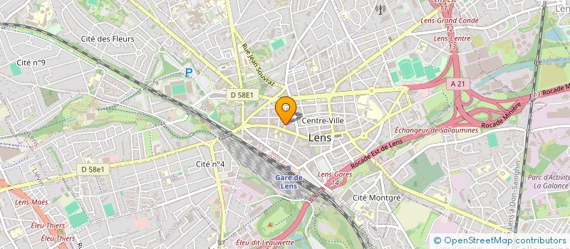 localisation de l'entreprise LA GRANDE BROCHE LENS  LENS