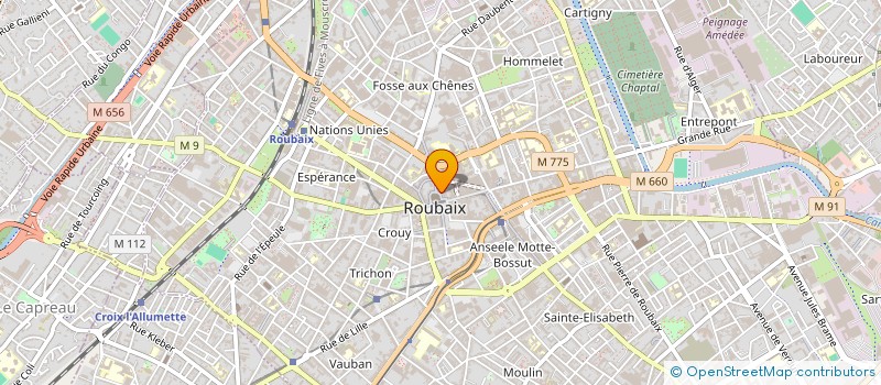 localisation de l'entreprise LA GRANDE BROCHE RESTAURANT à ROUBAIX
