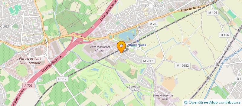 localisation de l'entreprise LA GRANDE BUTTE  BAILLARGUES