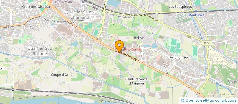 localisation de l'entreprise LA GRANDE CASTELLETTE  AVIGNON