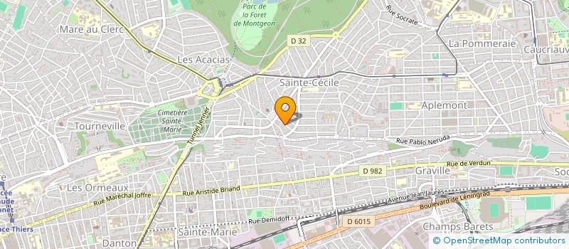 localisation de l'entreprise LA GRANDE CECILE  LE HAVRE