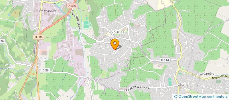 localisation de l'entreprise LA GRANDE CHARRIERE à VOURLES