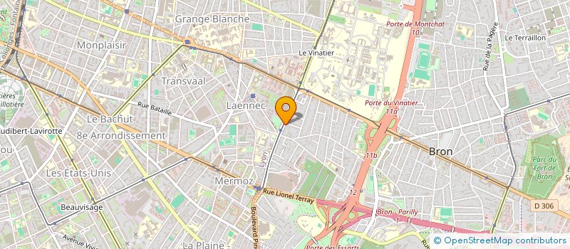 localisation de l'entreprise LA GRANDE CHARRIERE  BRON