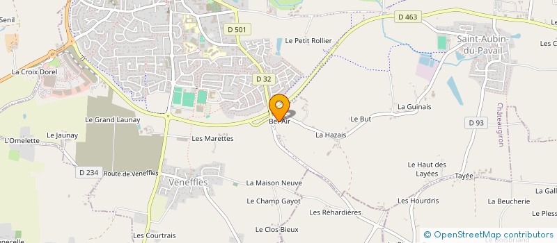 localisation de l'entreprise LA GRANDE CHENAIE  CHATEAUGIRON