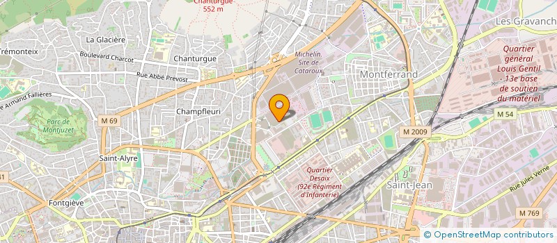 localisation de l'entreprise LA GRANDE CHORALE DE LA COOPE  CLERMONT-FERRAND