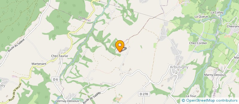 localisation de l'entreprise LA GRANDE CLAIRIERE à ARBUSIGNY