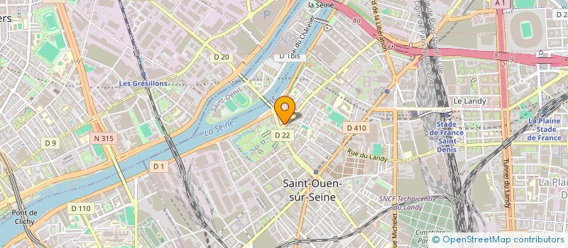 localisation de l'entreprise LA GRANDE CLASSE à SAINT-OUEN-SUR-SEINE