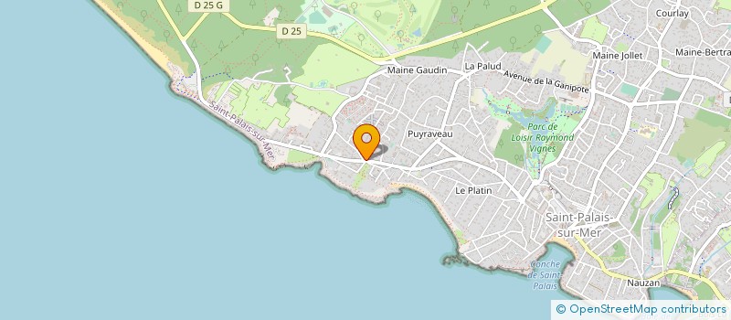 localisation de l'entreprise LA GRANDE COTE  SAINT-PALAIS-SUR-MER