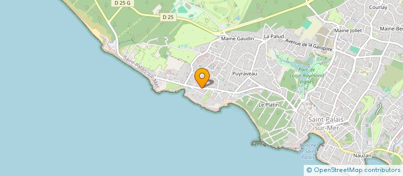 localisation de l'entreprise LA GRANDE COTE  SAINT-PALAIS-SUR-MER