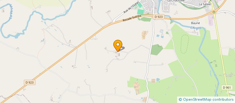 localisation de l'entreprise LA GRANDE COTTINAIE  SEGRE-EN-ANJOU BLEU