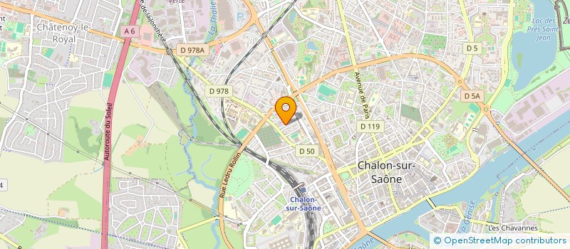 localisation de l'entreprise LA GRANDE COUDRE  CHALON-SUR-SAONE