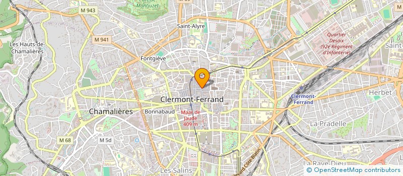 localisation de l'entreprise LA GRANDE COUTELLERIE  CLERMONT-FERRAND