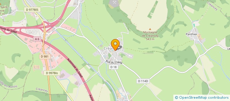 localisation de l'entreprise LA GRANDE COUTURE  EGUILLY