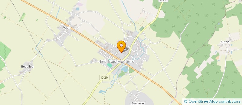localisation de l'entreprise LA GRANDE CROIX à LES TROIS-MOUTIERS