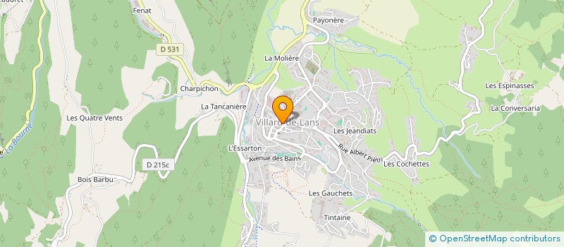 localisation de l'entreprise LA GRANDE DU PAUL ET DU JOSEPH à VILLARD-DE-LANS