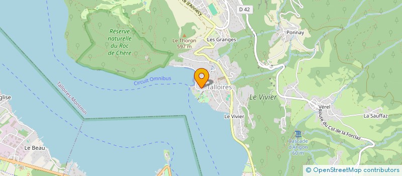 localisation de l'entreprise LA GRANDE ENVOLEE  TALLOIRES-MONTMIN