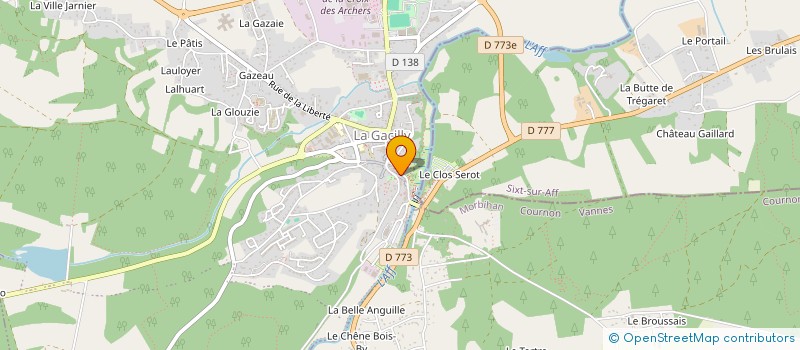 localisation de l'entreprise LA GRANDE EVASION  LA GACILLY