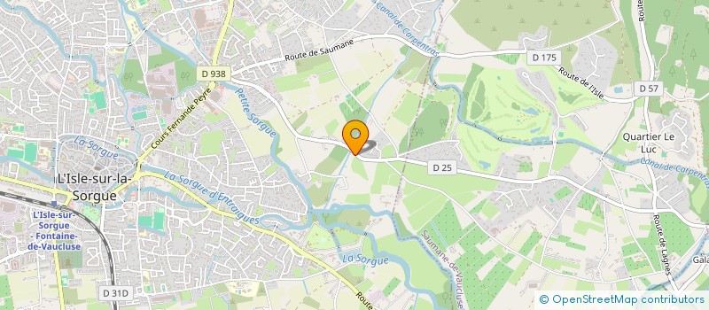 localisation de l'entreprise LA GRANDE EVASION  L'ISLE-SUR-LA-SORGUE