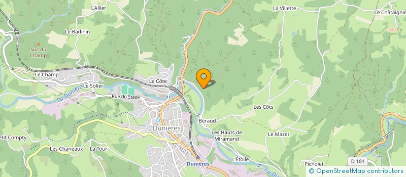 localisation de l'entreprise LA GRANDE FABRIQUE  DUNIERES