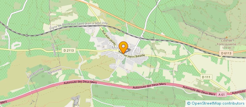 localisation de l'entreprise LA GRANDE FAMILLE, COLONIES DE VACANCES  MOUX