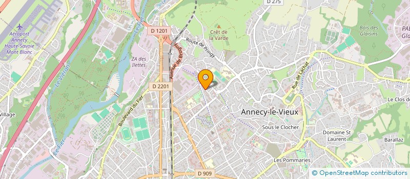 localisation de l'entreprise LA GRANDE FAMILLE SOUTIEN TDC TUTEURS (CES) à ANNECY
