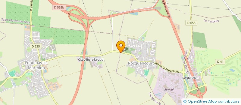 localisation de l'entreprise LA GRANDE FERME  FONTENAY-LE-MARMION