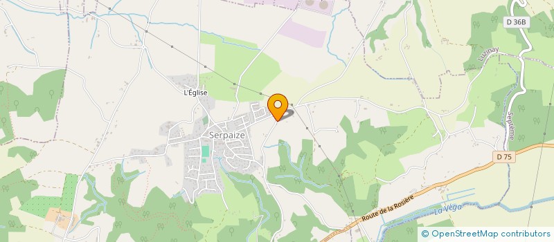 localisation de l'entreprise LA GRANDE FERME DE REMOULON  SERPAIZE