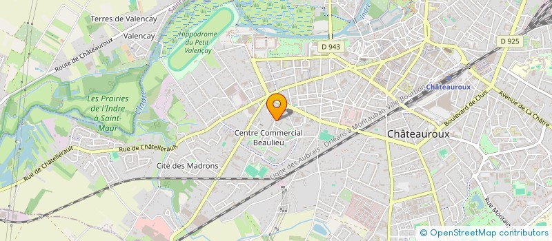 localisation de l'entreprise LA GRANDE FIERTE  CHATEAUROUX