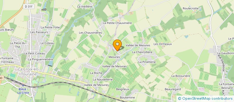 localisation de l'entreprise LA GRANDE FOLIE  CIVRAY-DE-TOURAINE