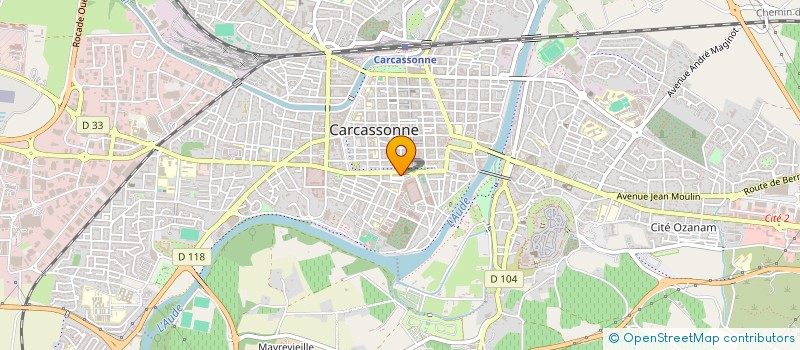localisation de l'entreprise LA GRANDE FONTAINE à CARCASSONNE