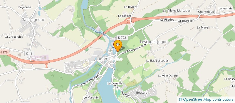 localisation de l'entreprise LA GRANDE FONTAINE à JUGON-LES-LACS