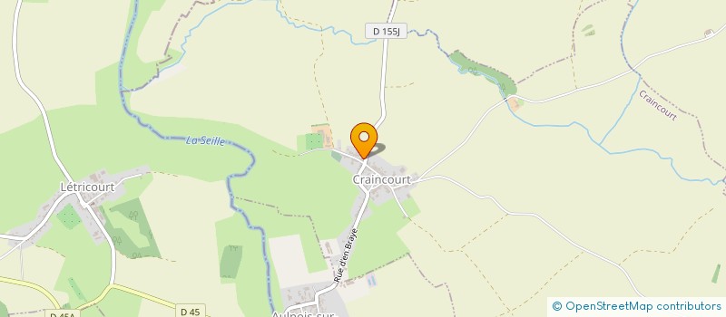 localisation de l'entreprise LA GRANDE FORESTIERE  CRAINCOURT