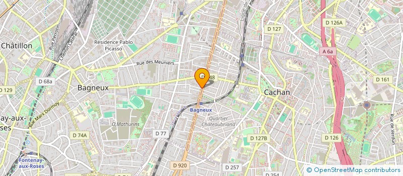 localisation de l'entreprise LA GRANDE FRINGALE à BAGNEUX