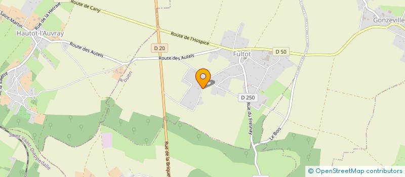 localisation de l'entreprise LA GRANDE FUTAIE  FULTOT